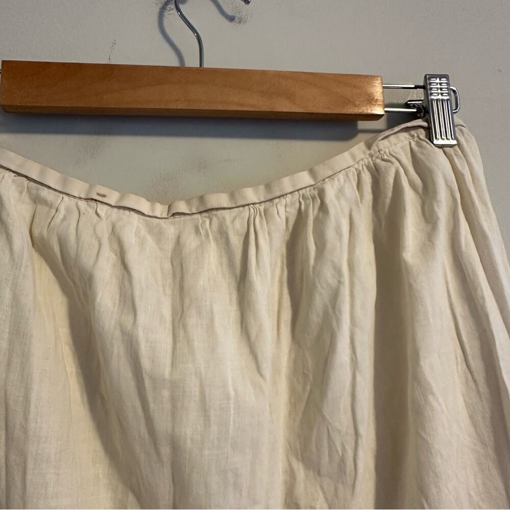 Vintage Antique Cream Lace Embroidered Maxi Skirt Medium - Picture 6 of 16